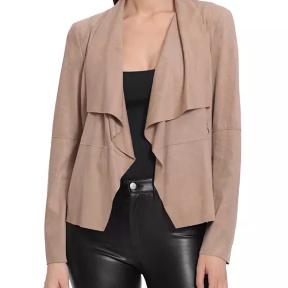 Bagatelle Collection Women's Taupe Fold Over Jacket
